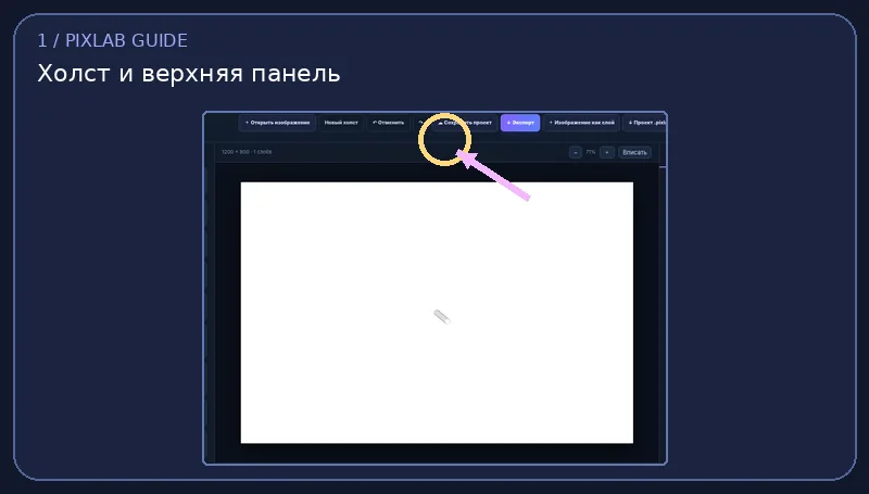Подписанный снимок интерфейса PixLab — Пиксель